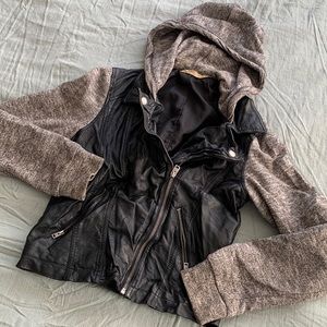 Hollister leather jacket